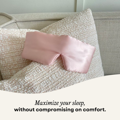 Silk Sleep Mask Cloud Pink Quartz second image