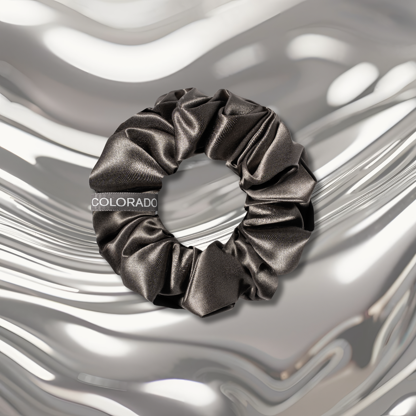 Silk Scrunchies Middies Off White, Pink Quartz, Charcoal Essence (Pack of 3)