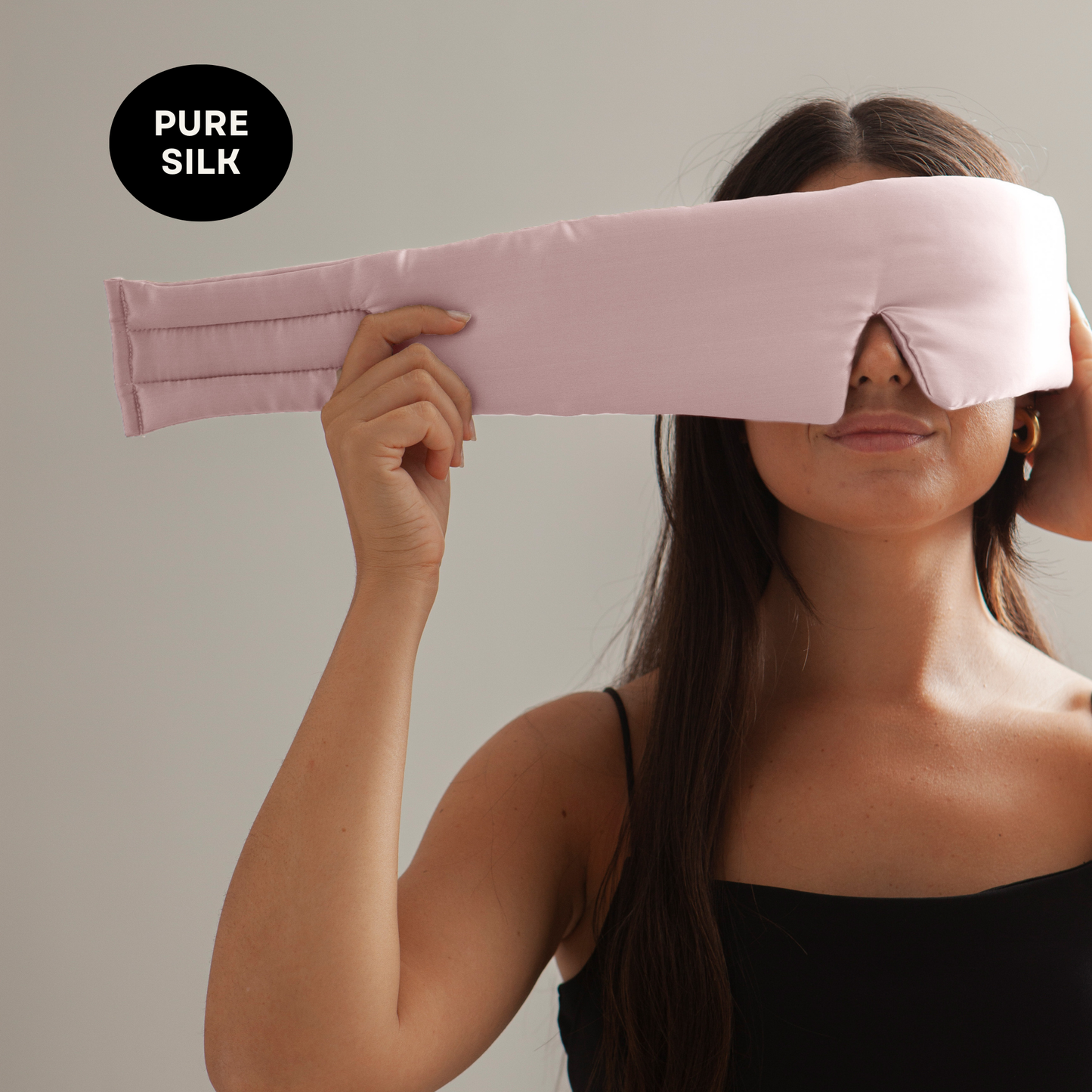 Silk Sleep Mask Cloud Pink Quartz