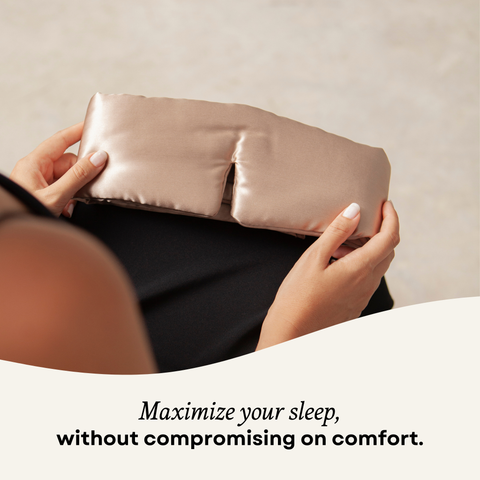 Silk Sleep Mask Cloud Nude Champagne second image