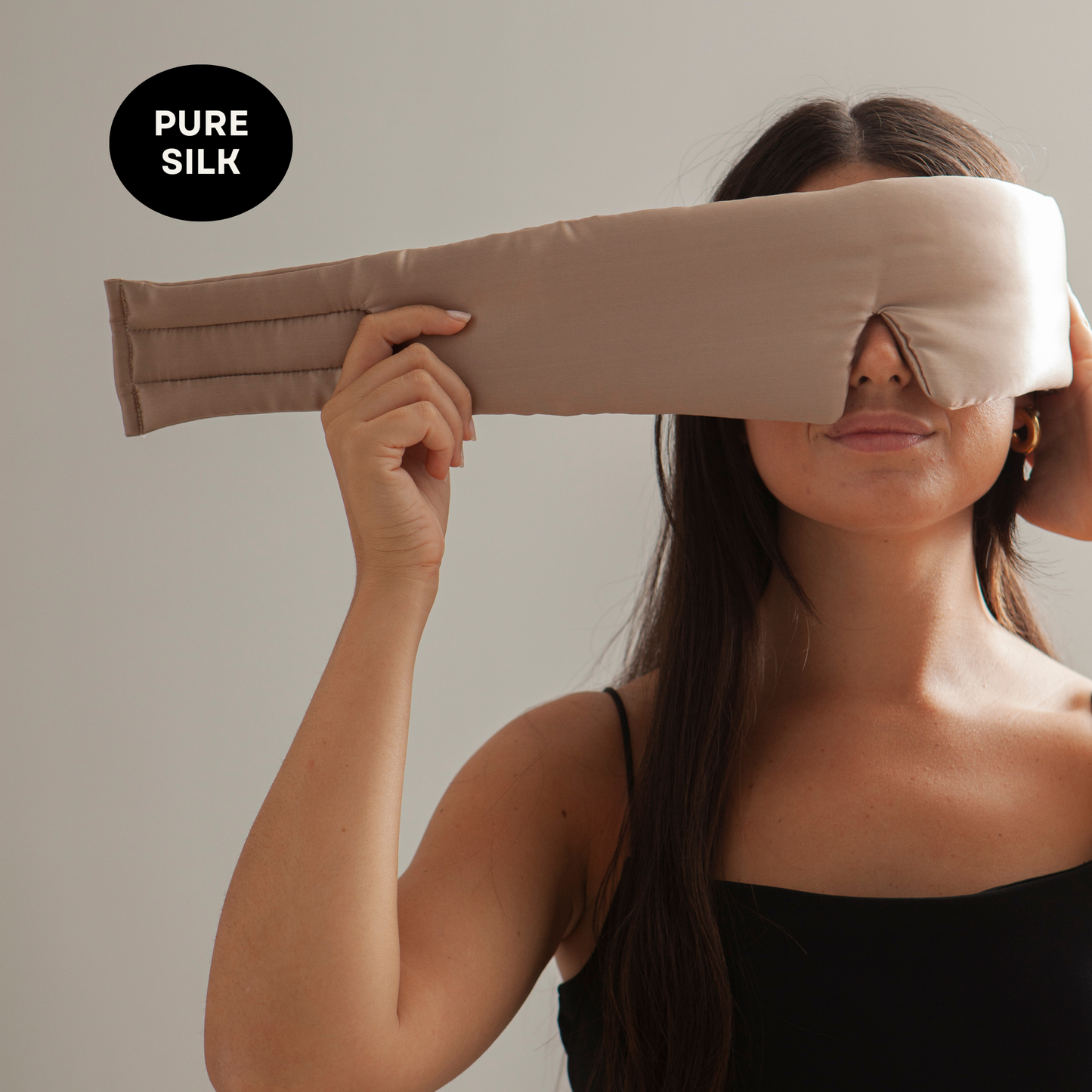 Silk Sleep Mask Cloud Nude Champagne