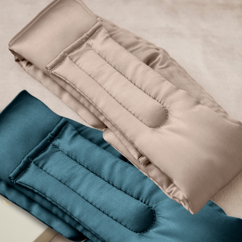 Silk Sleep Mask Cloud Nude Champagne & Midnight Blue (Pack of 2) second image