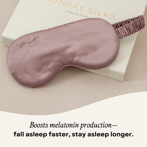 Silk Sleep Mask Regular Deep Mauve second image
