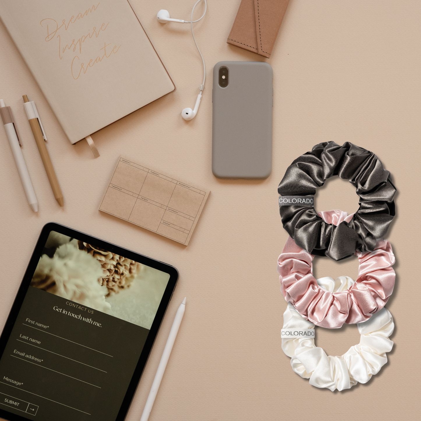 Silk Scrunchie Middies Leopard (Pack of 1)