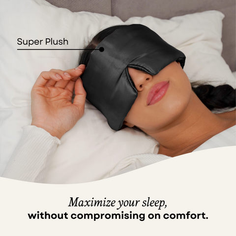 Silk Sleep Mask Cloud Midnight Black second image