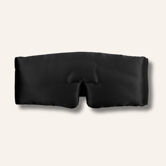 Silk Sleep Mask Cloud Midnight Black