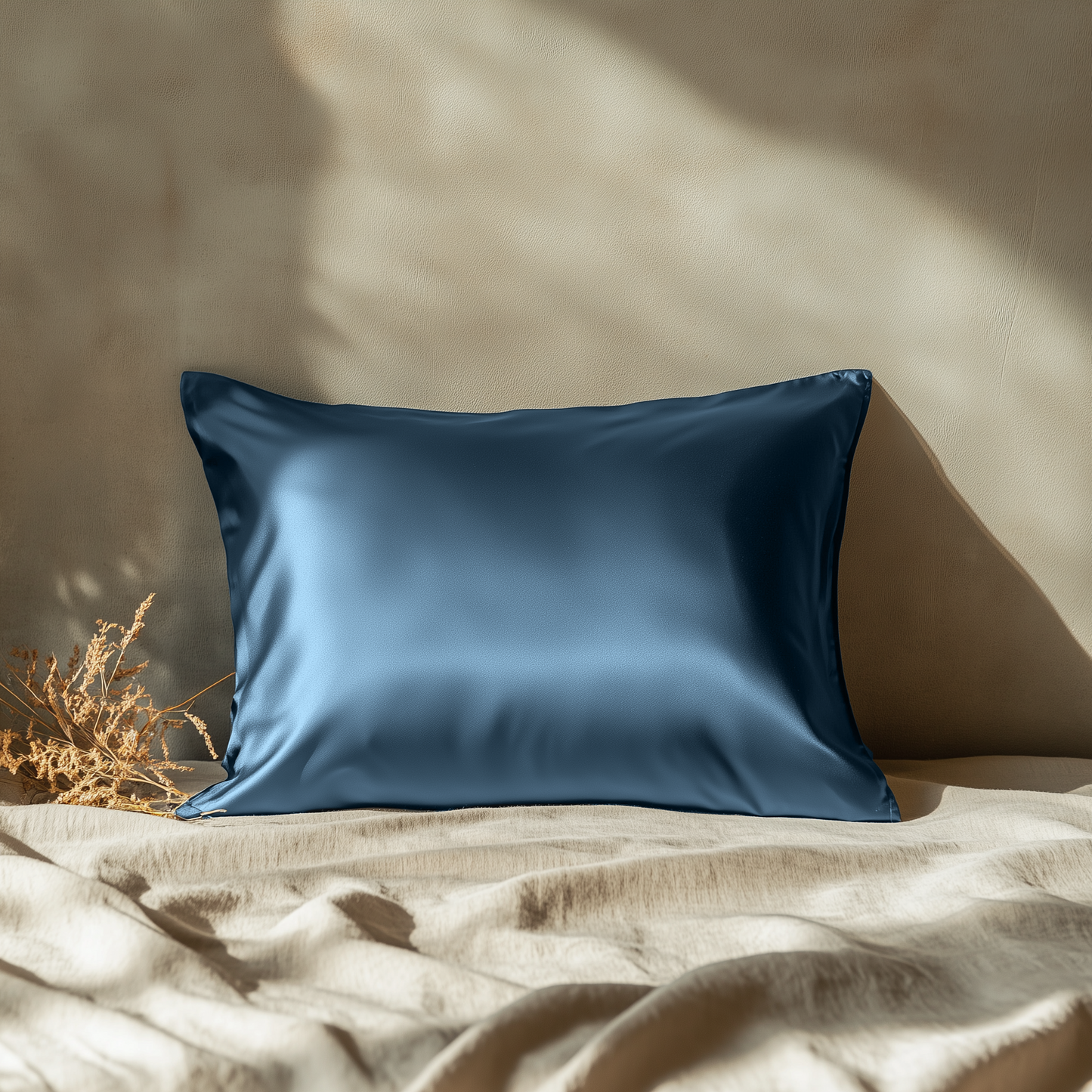 Silk Pillowcase Midnight Blue King (Pack of 1)