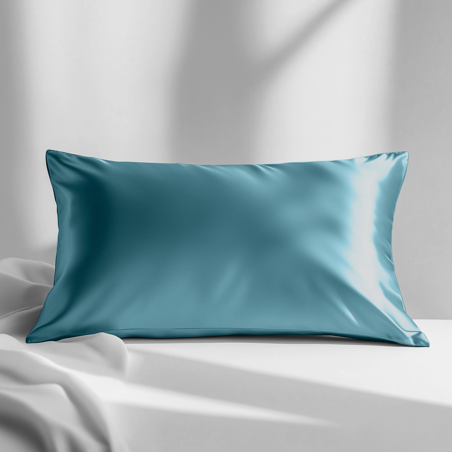 Silk Pillowcase Mineral Blue King (Pack of 1)