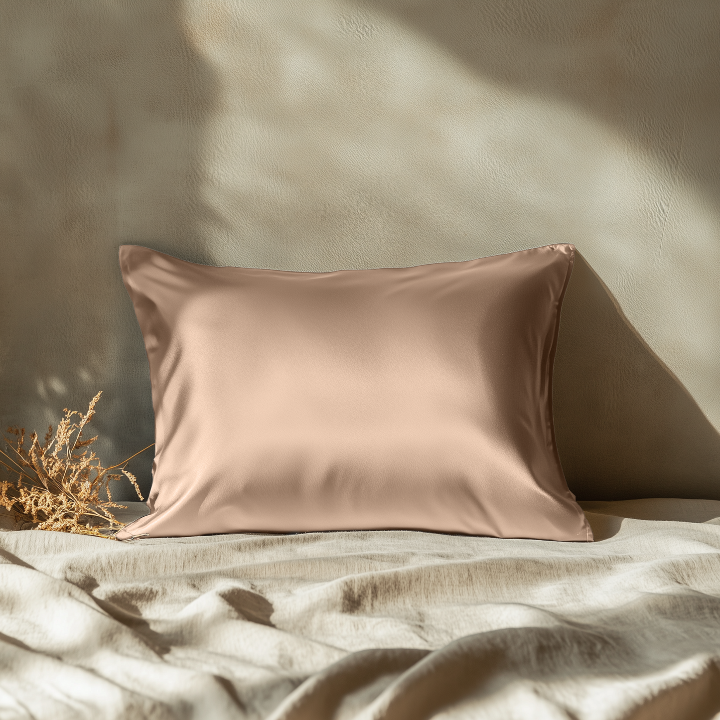 Silk Pillowcase Nude Champagne King (Pack of 1)