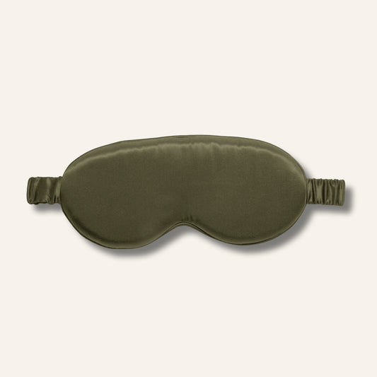Silk Sleep Mask Regular Olive