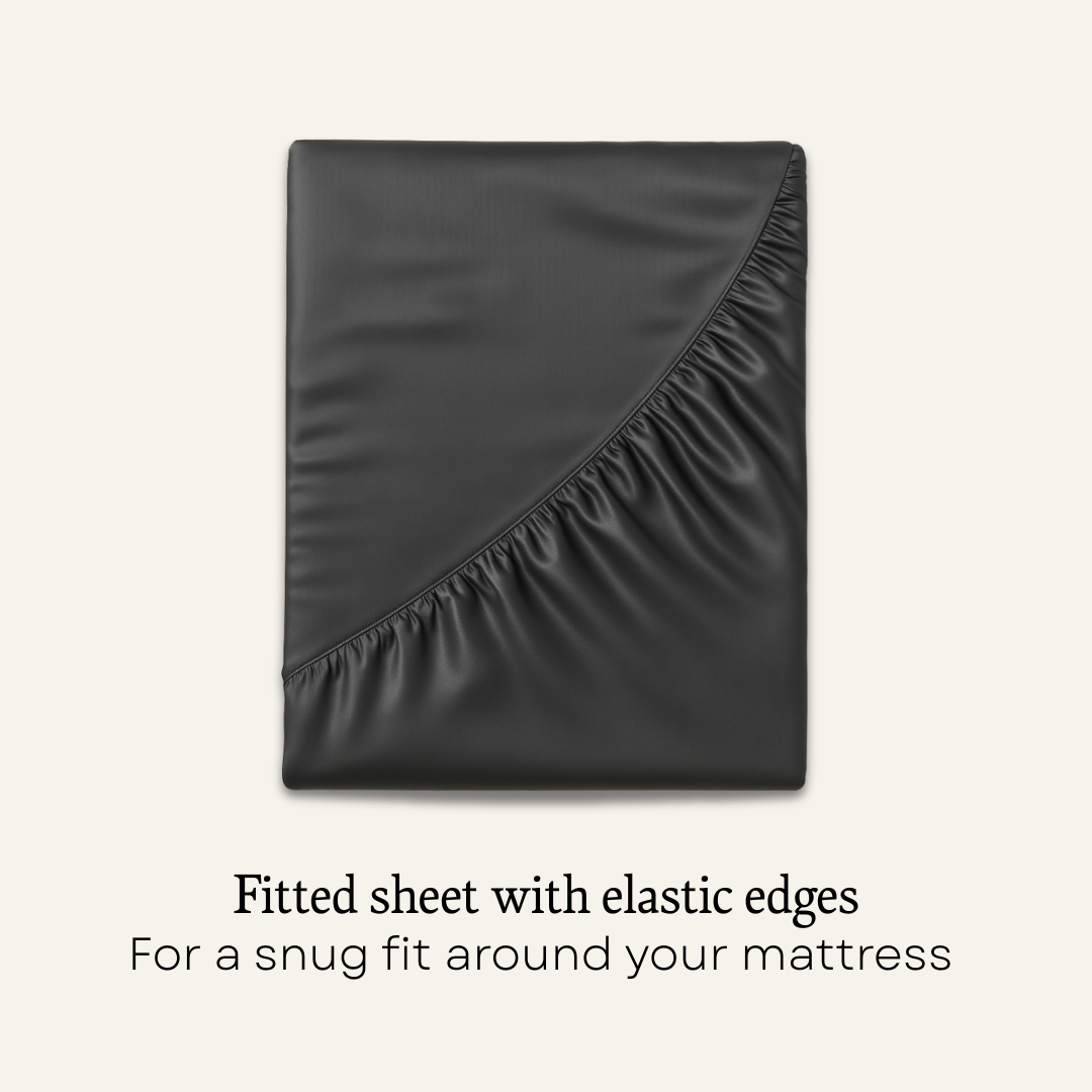 Silk Sheets Midnight Black Queen