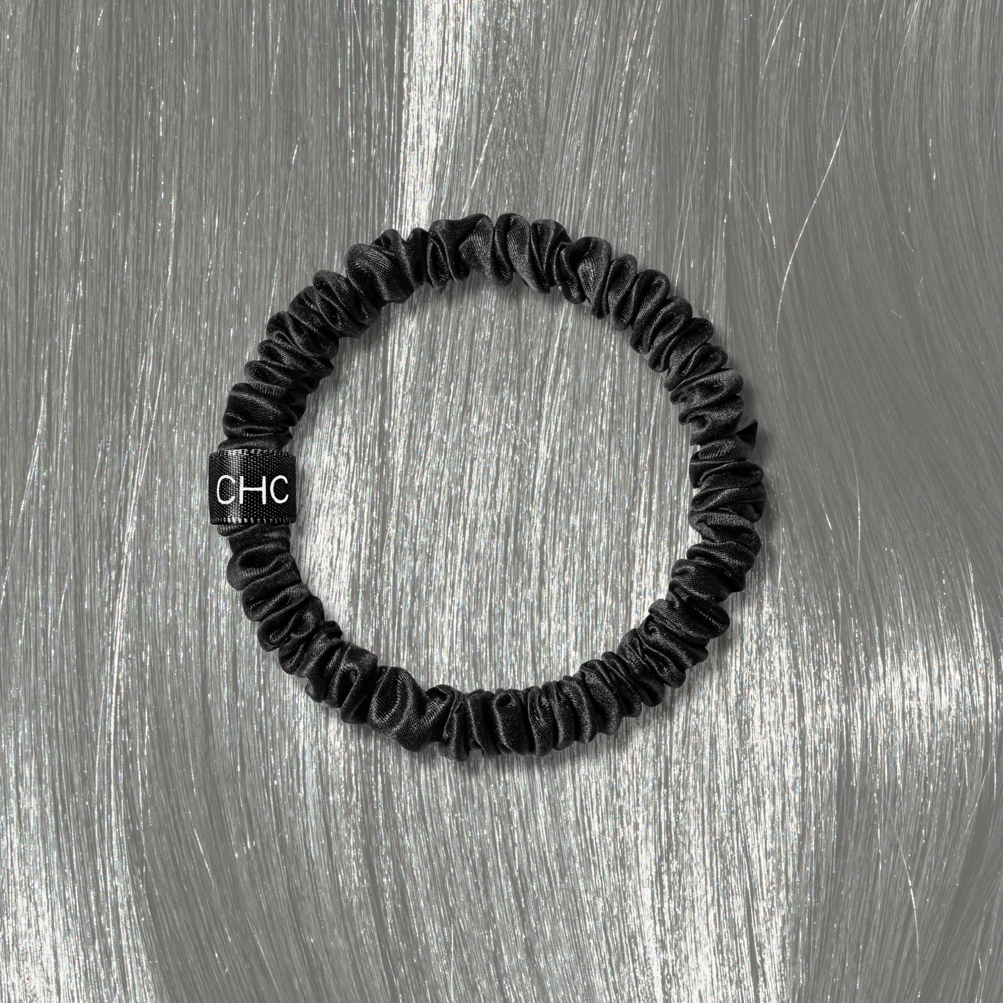 Silk Scrunchies Skinnies Midnight Black (Pack of 6)