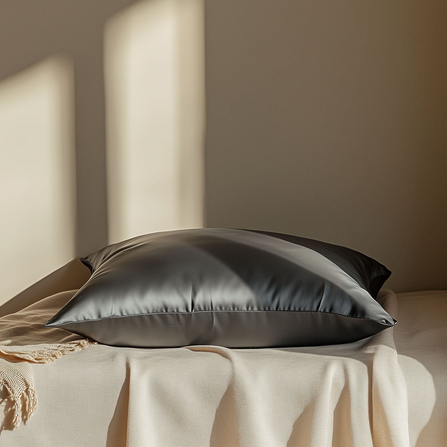 Silk Pillowcase Charcoal Essence King (Pack of 1)