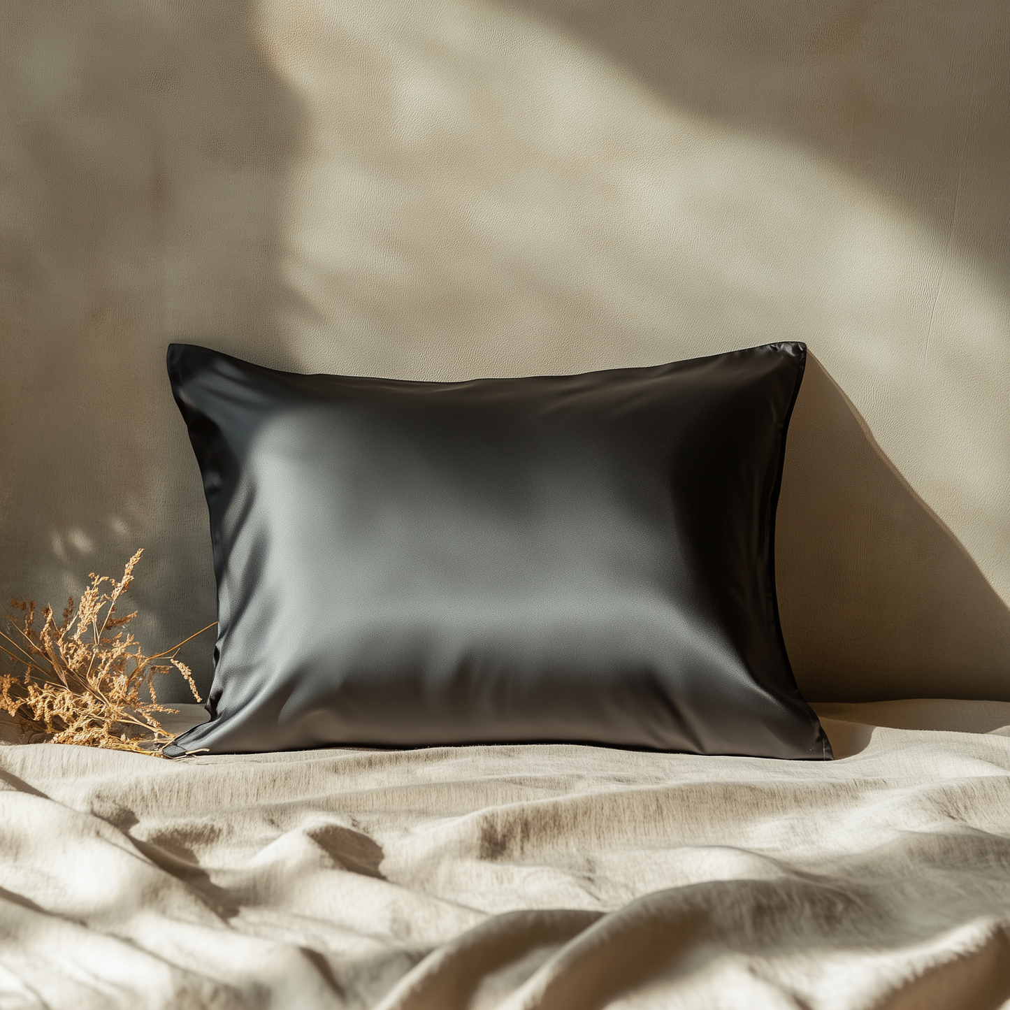Silk Pillowcase Charcoal Essence King (Pack of 1)