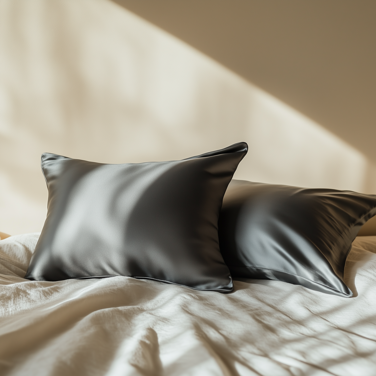 Silk Pillowcase Charcoal Essence King (Pack of 1)