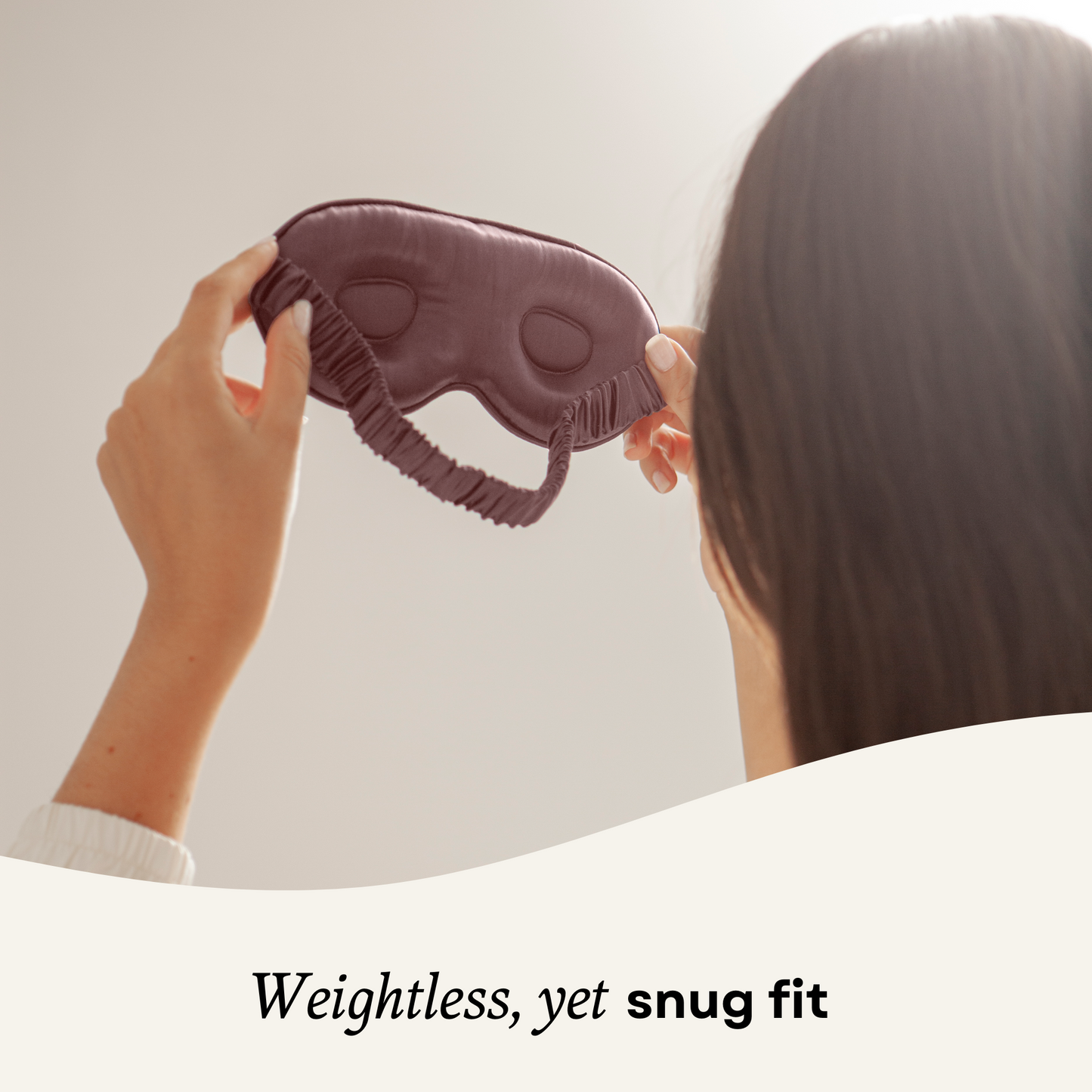Silk Sleep Mask 3D Contour Deep Mauve