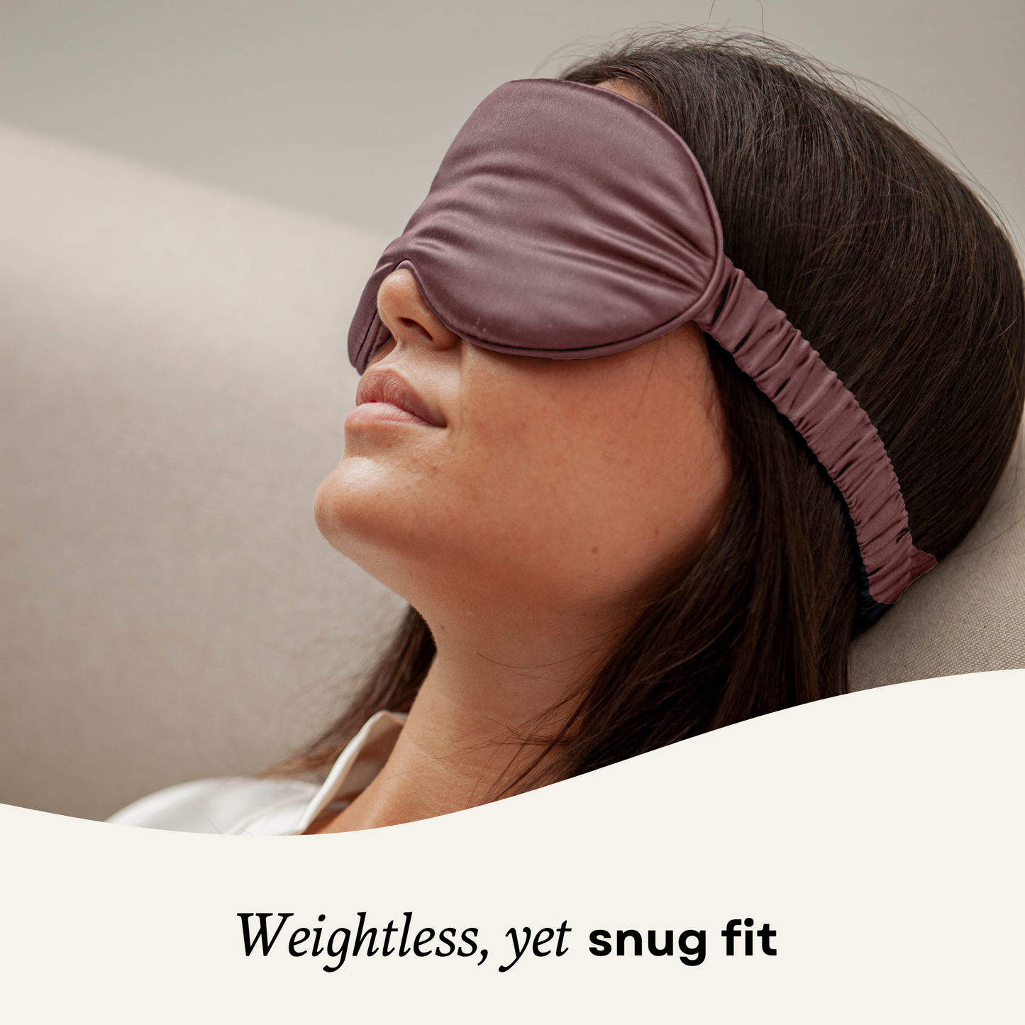 Silk Sleep Mask 3D Contour Deep Mauve