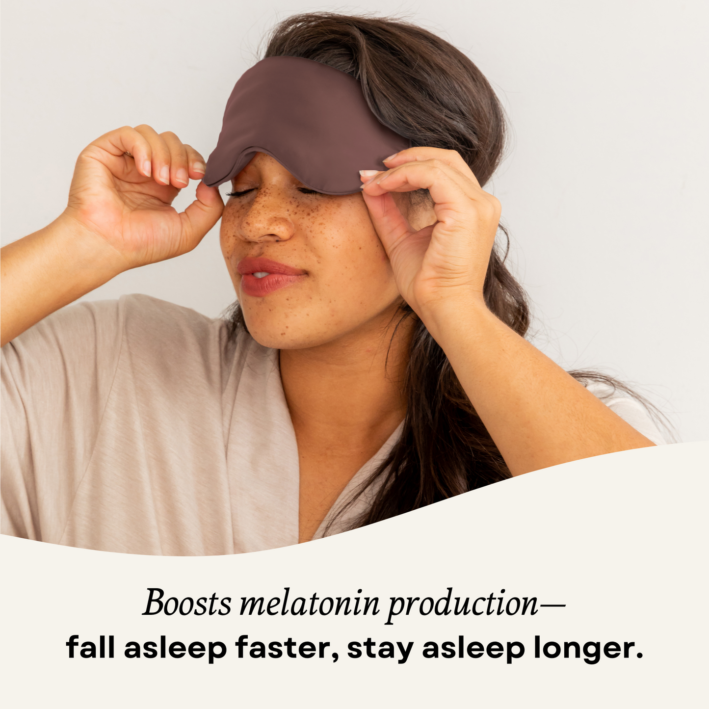 Silk Sleep Mask 3D Contour Deep Mauve