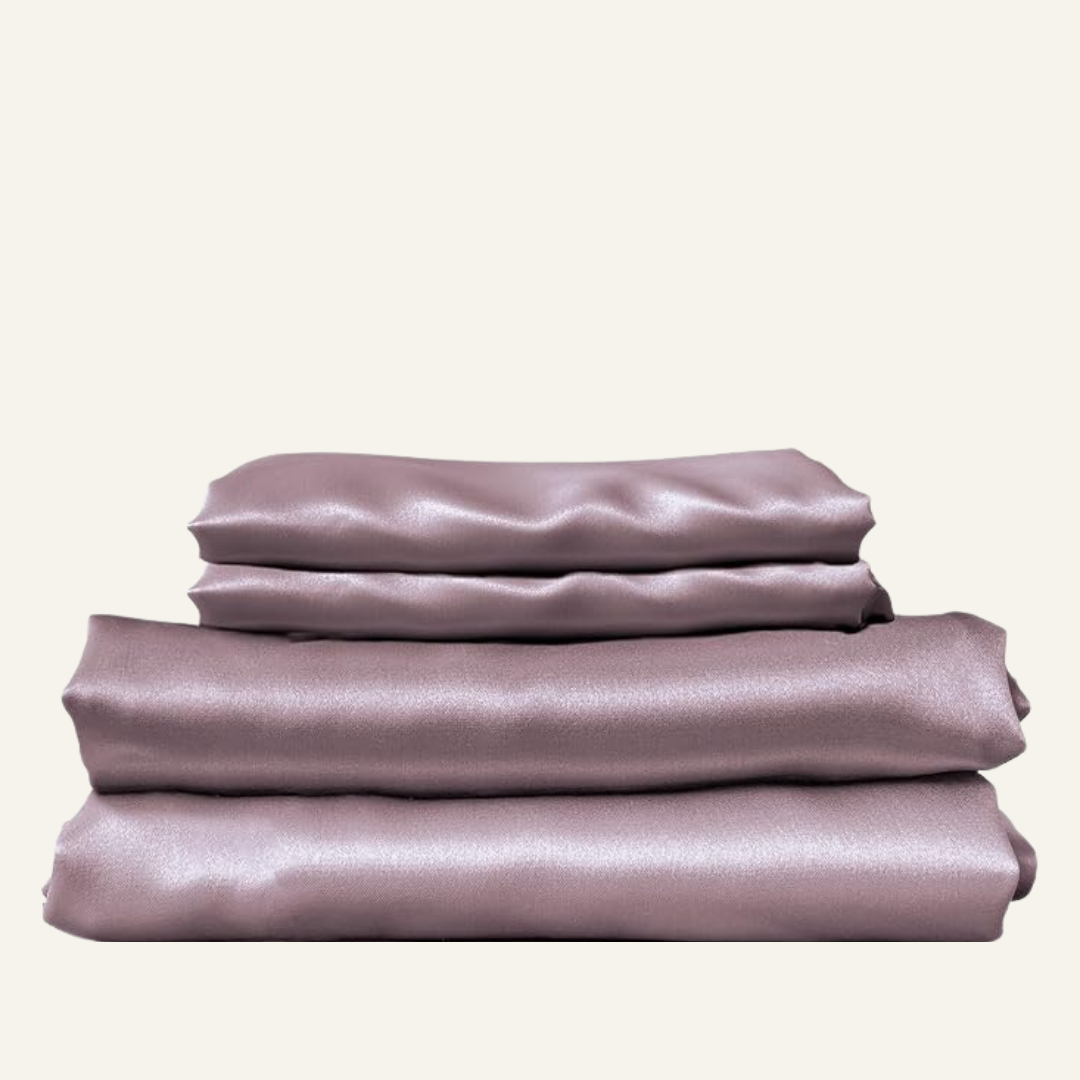 Silk Sheets Deep Mauve Queen