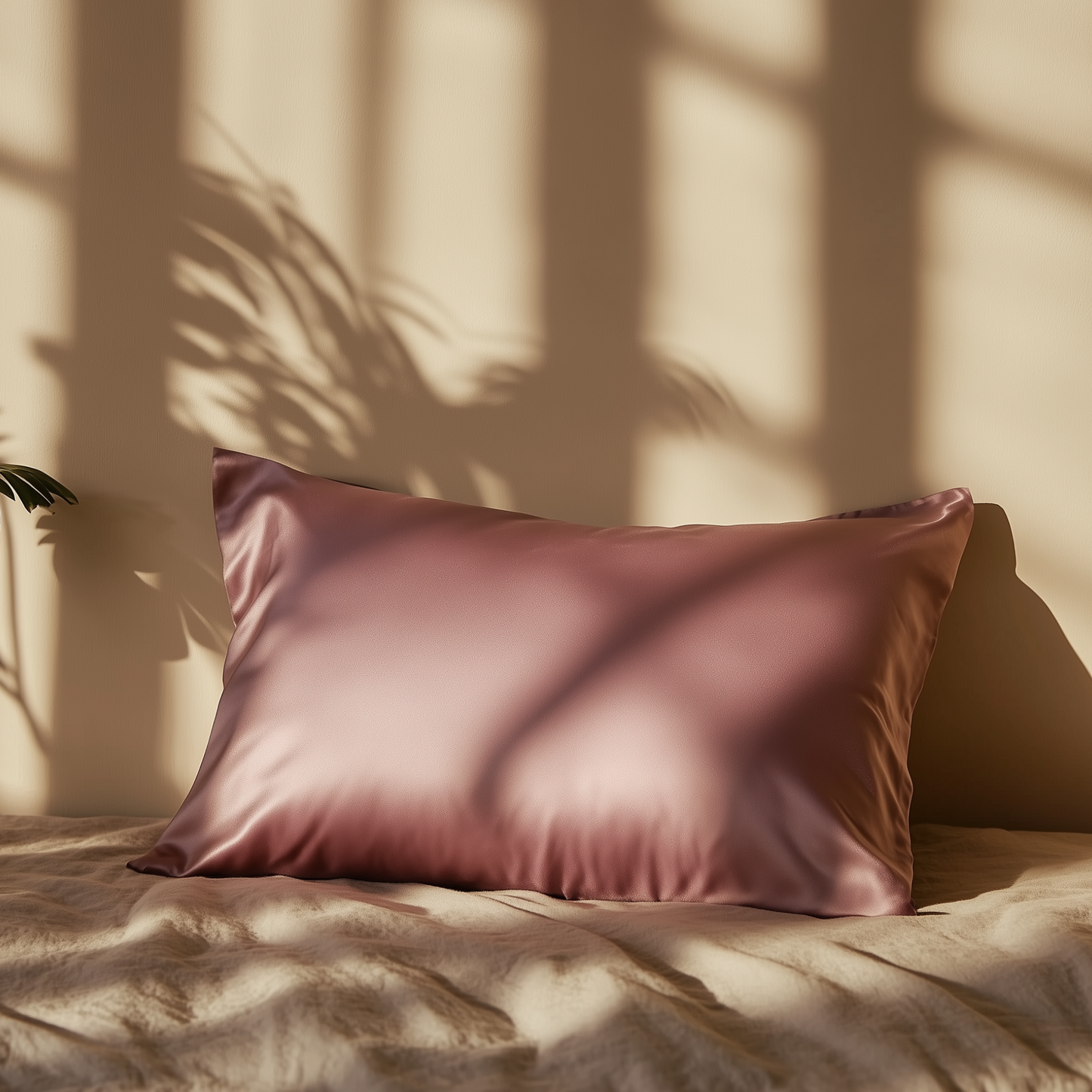 Silk Pillowcase Deep Mauve Queen (Pack of 1)