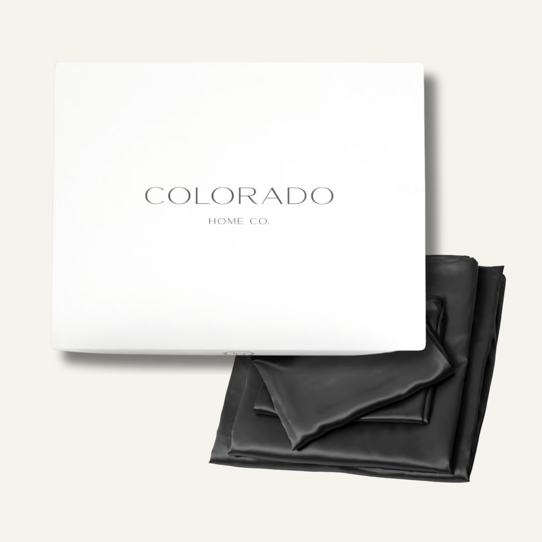 Silk Sheets Midnight Black Queen