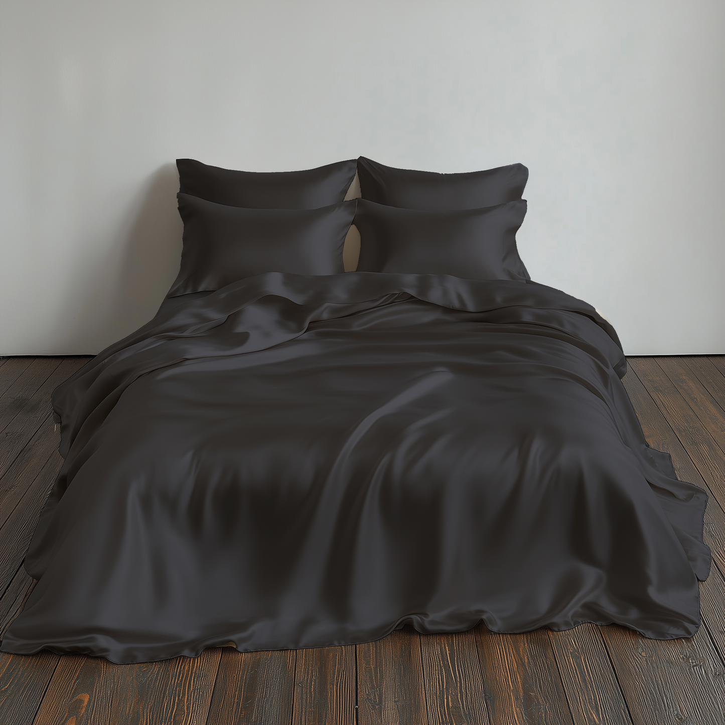 Silk Sheets Midnight Black Queen