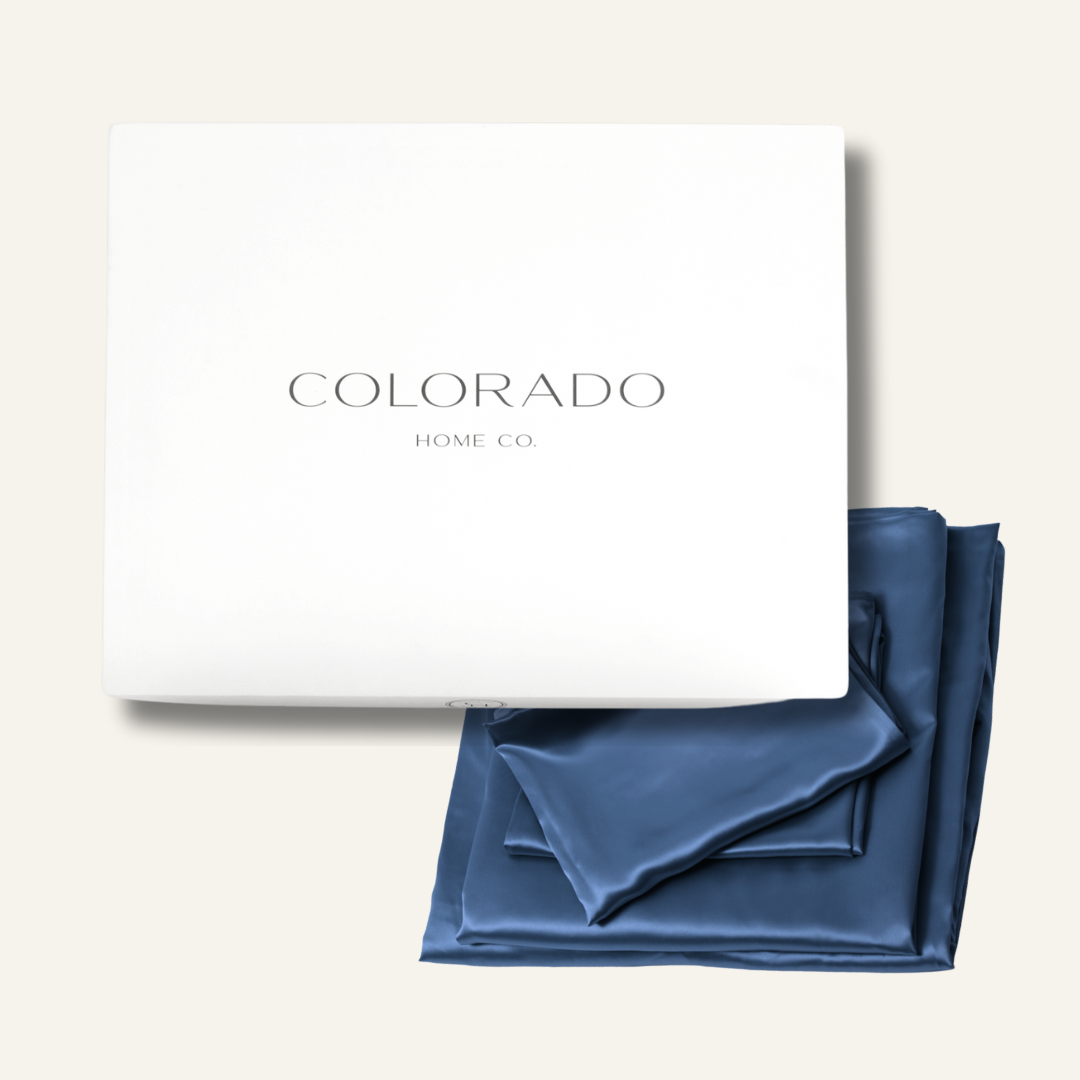 Silk Sheets Midnight Blue Queen