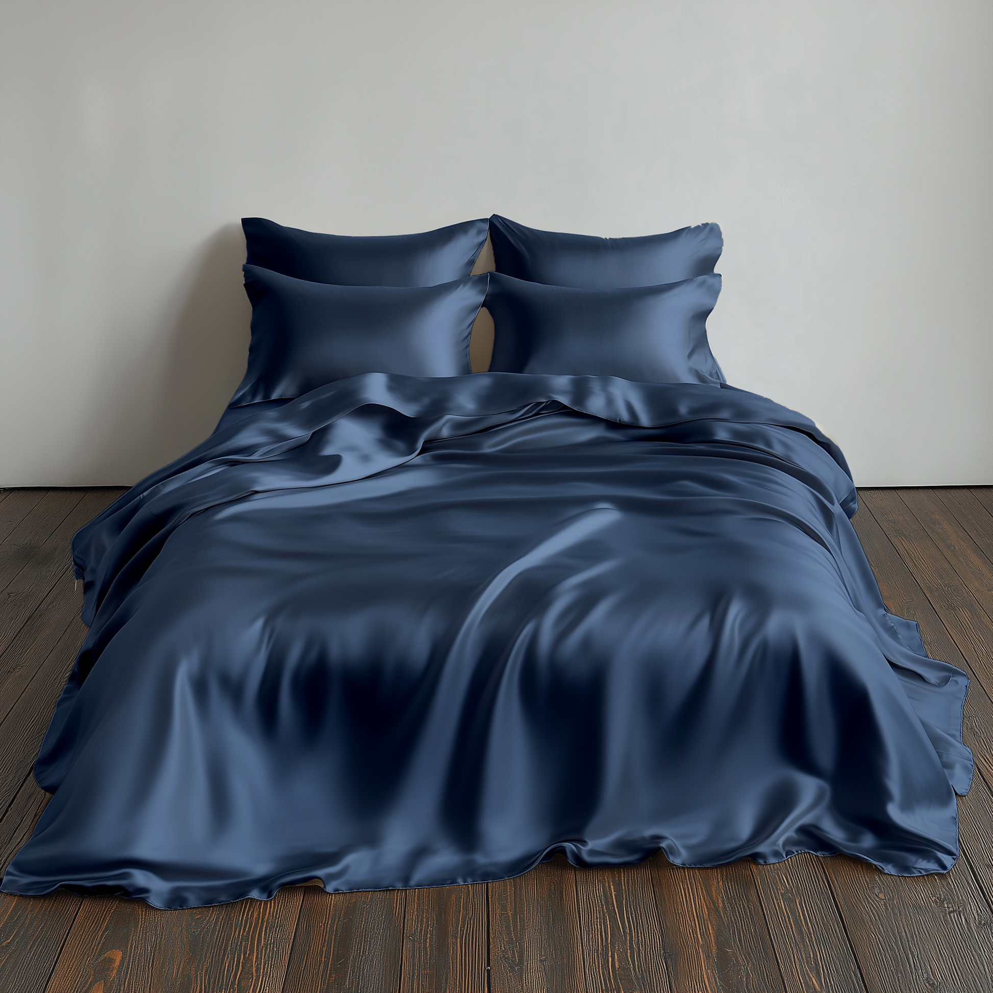 Silk Sheets Midnight Blue Queen