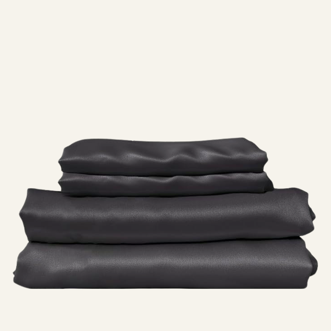 Silk Sheets Midnight Black Queen
