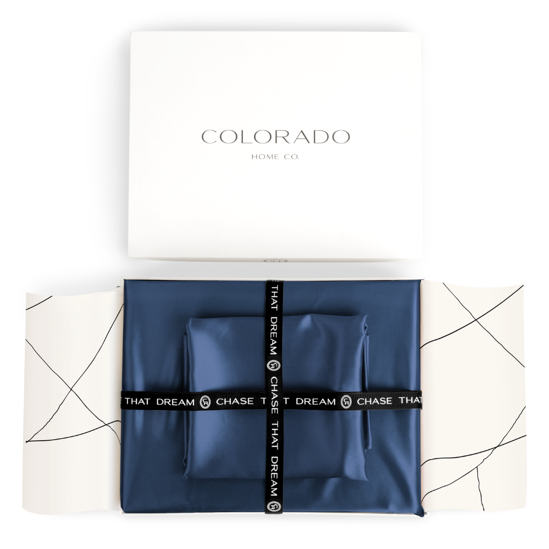 Silk Sheets Midnight Blue Queen