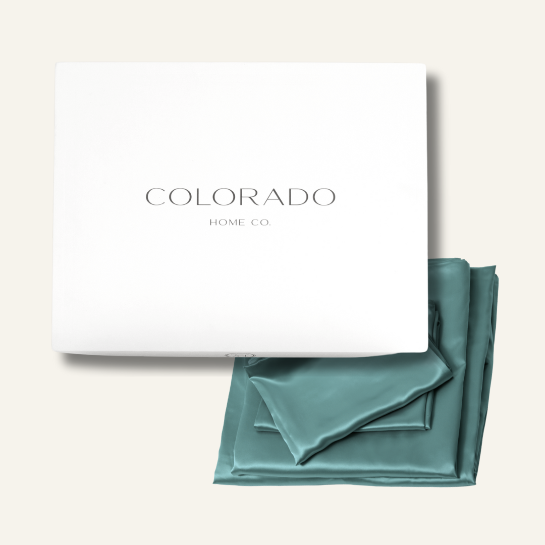 Silk Sheets Mineral Blue Queen