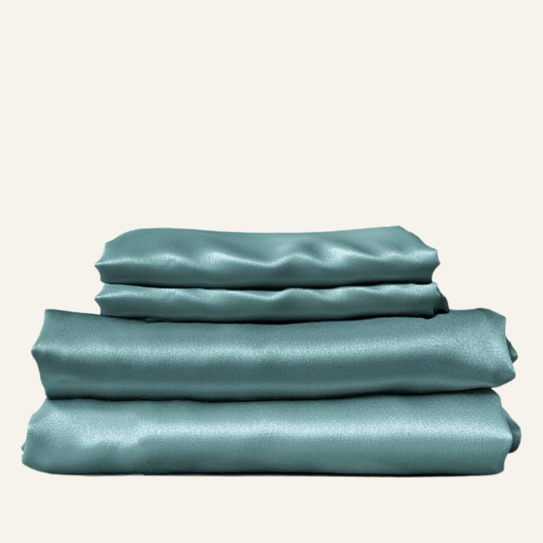 Silk Sheets Mineral Blue Queen