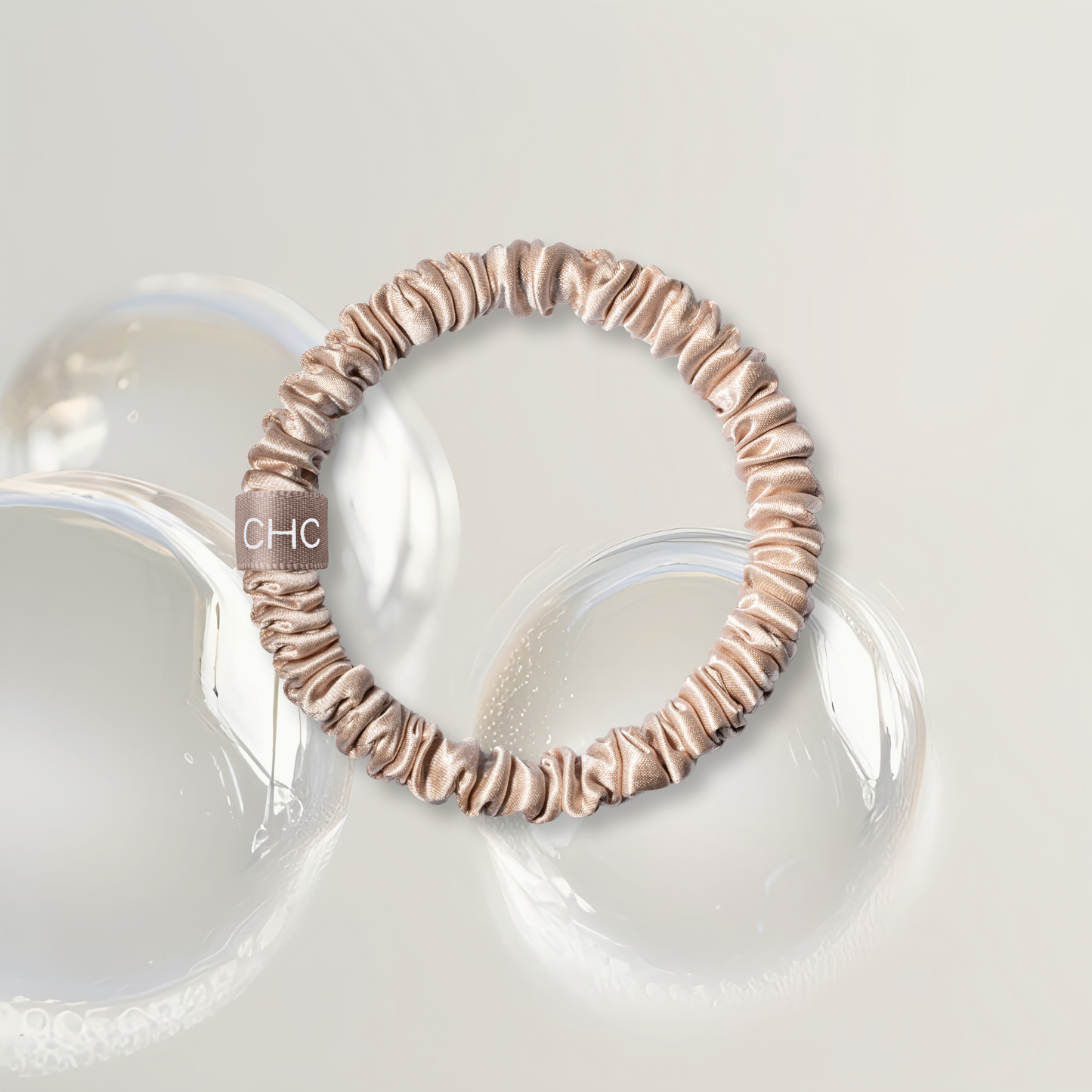 Silk Scrunchies Skinnies Nude Champagne (Pack of 6)