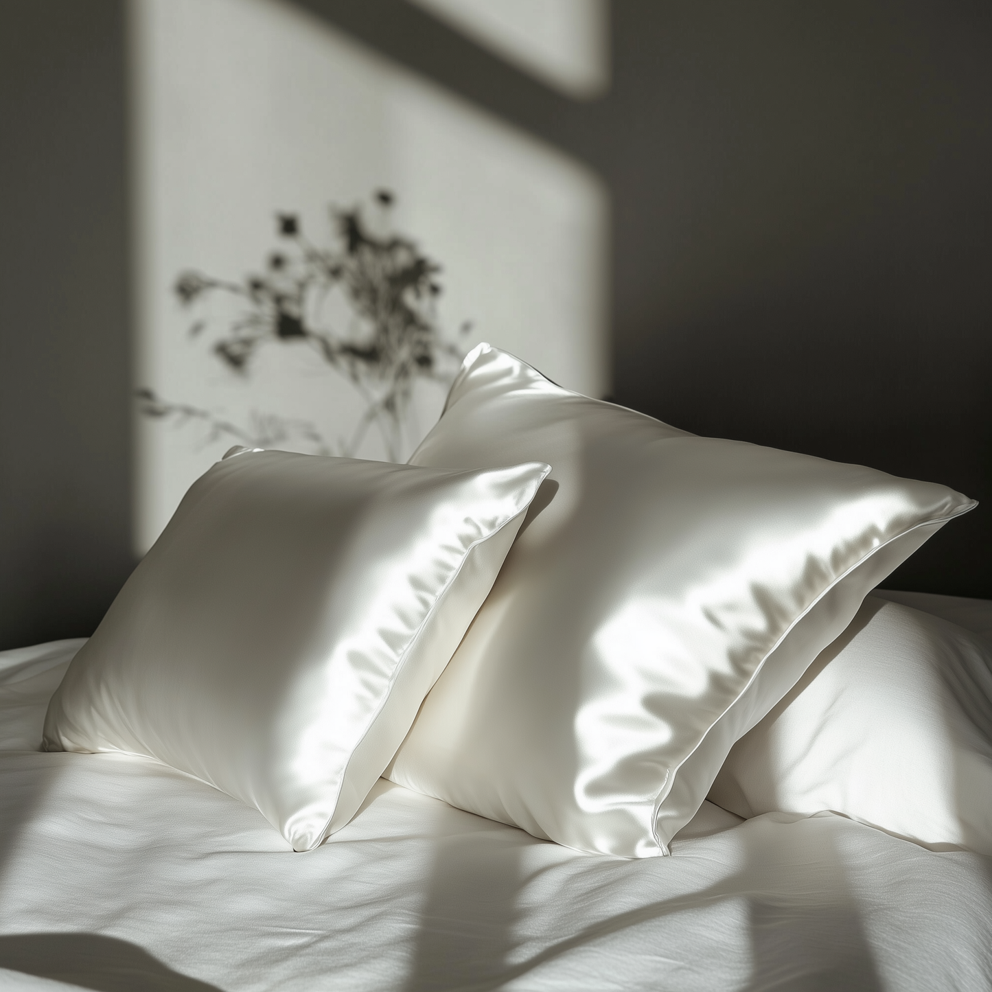Silk Pillowcase Off White Standard (Pack of 1)