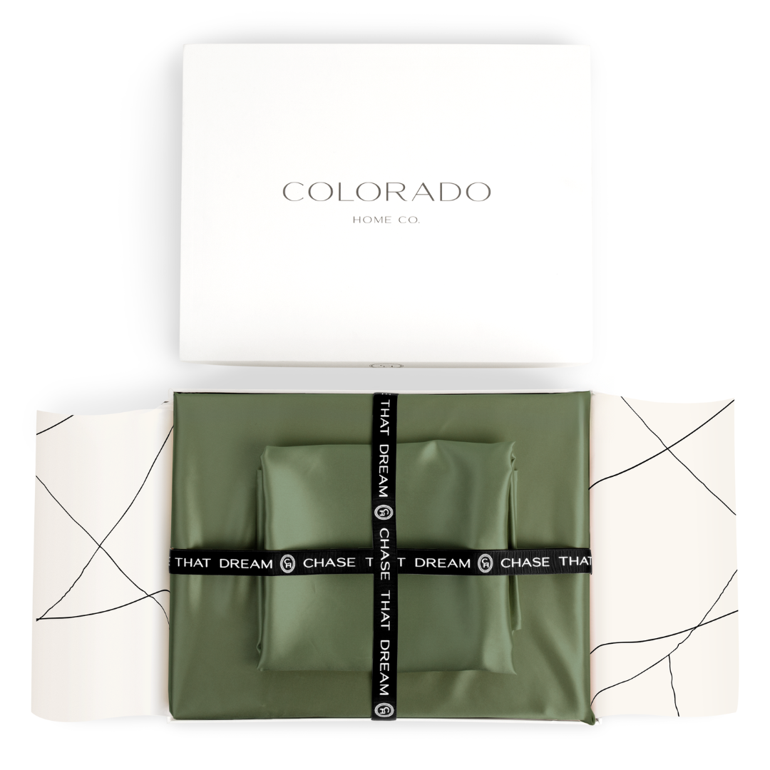 Silk Sheets Olive Queen