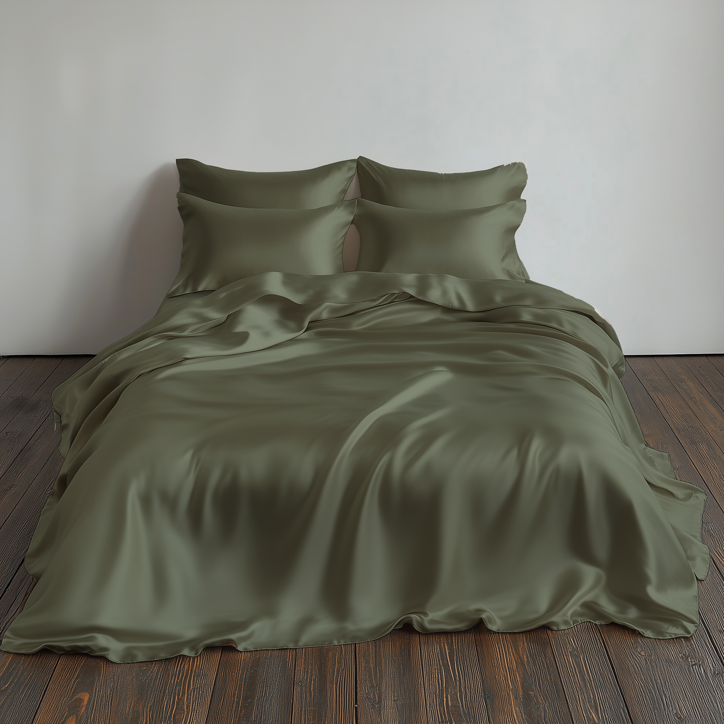 Silk Sheets Olive Queen
