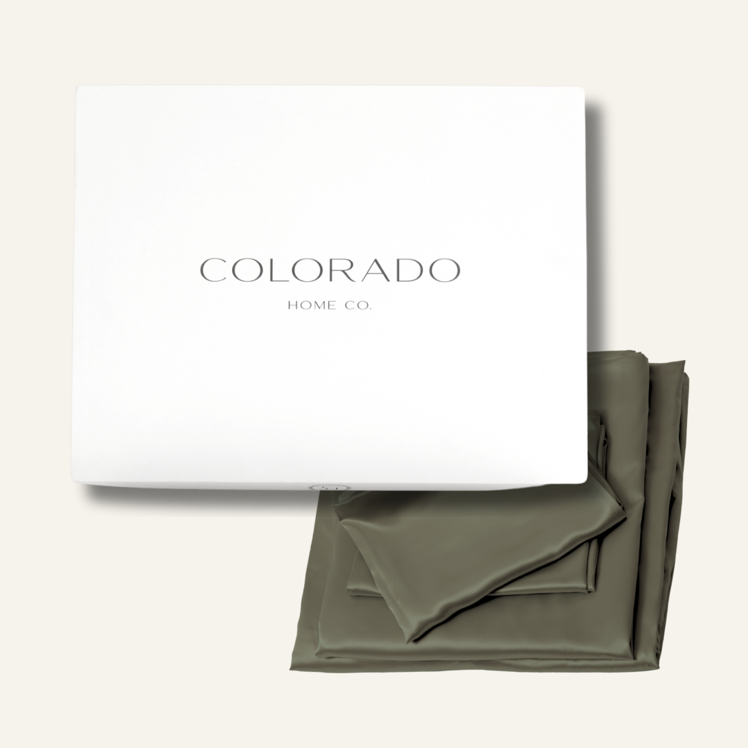 Silk Sheets Olive Queen