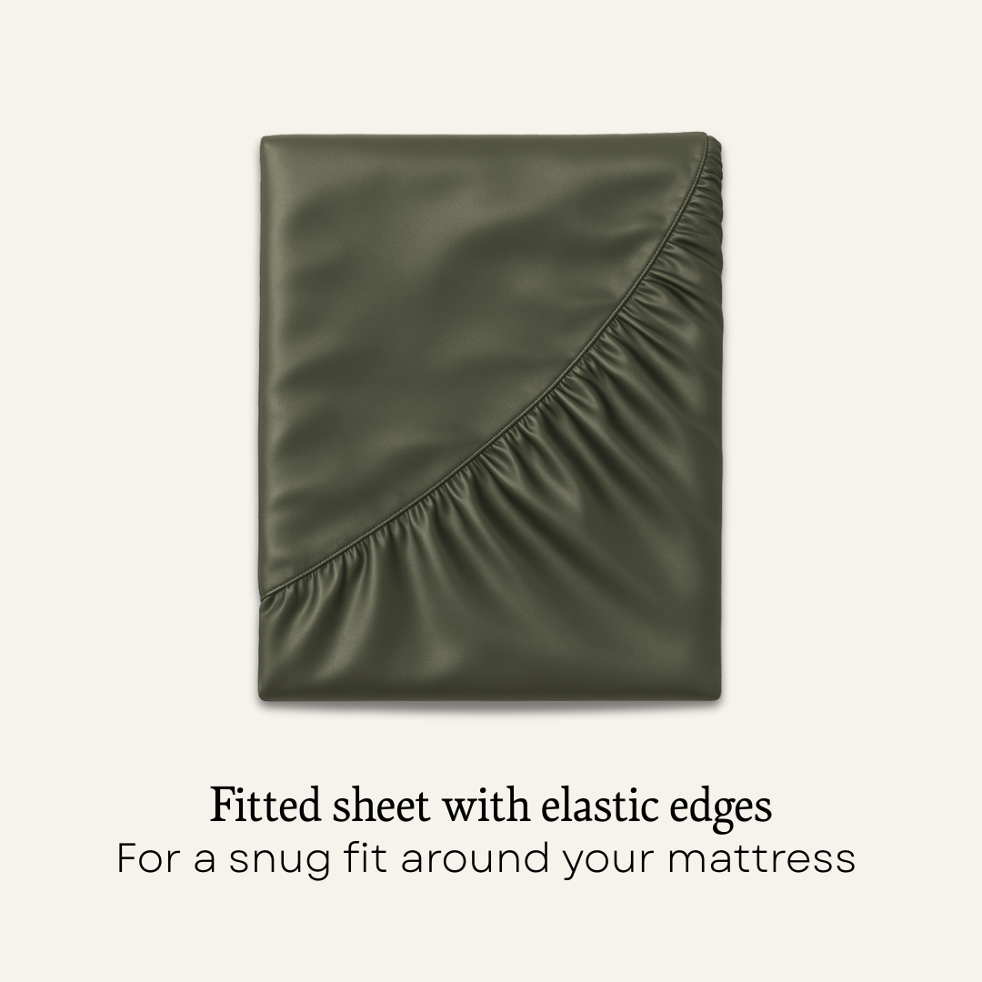 Silk Sheets Olive Queen