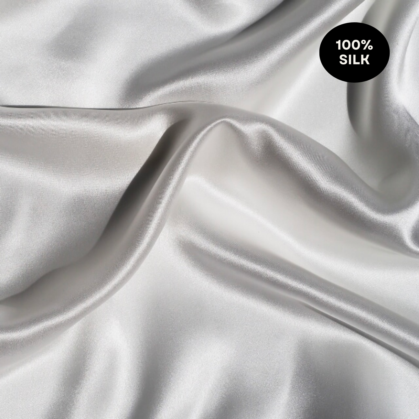 Silk Pillowcase Pure White King (Pack of 1)