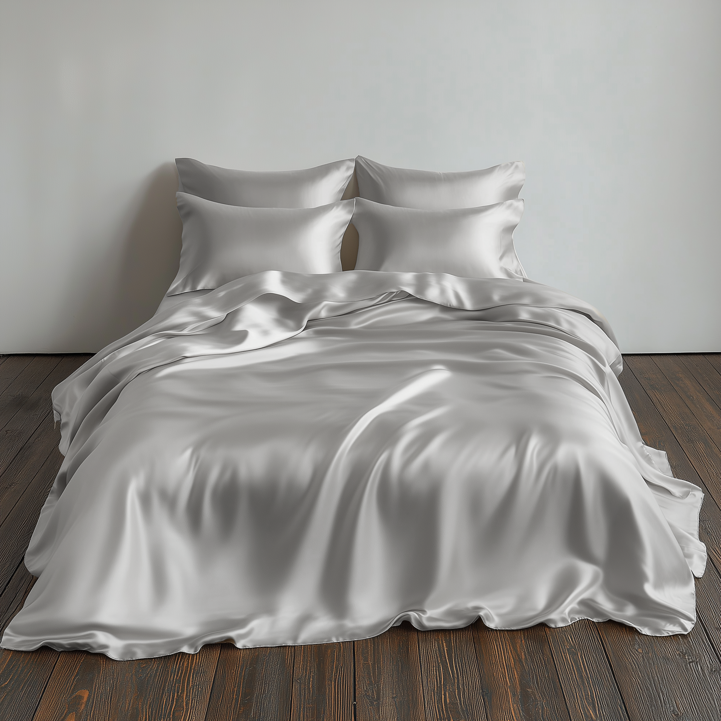 Silk Sheets Pure White Queen