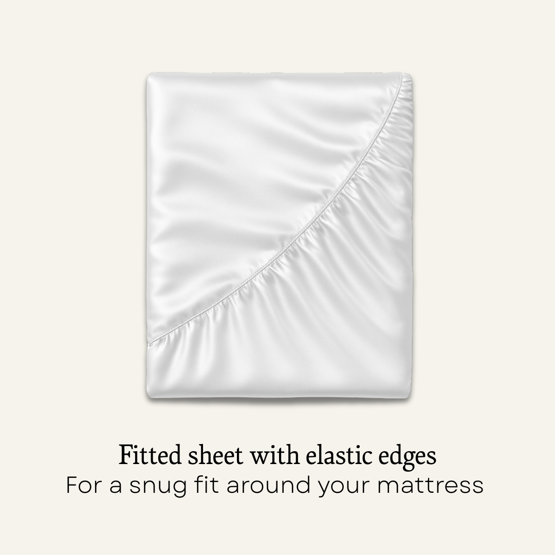 Silk Sheets Pure White Queen