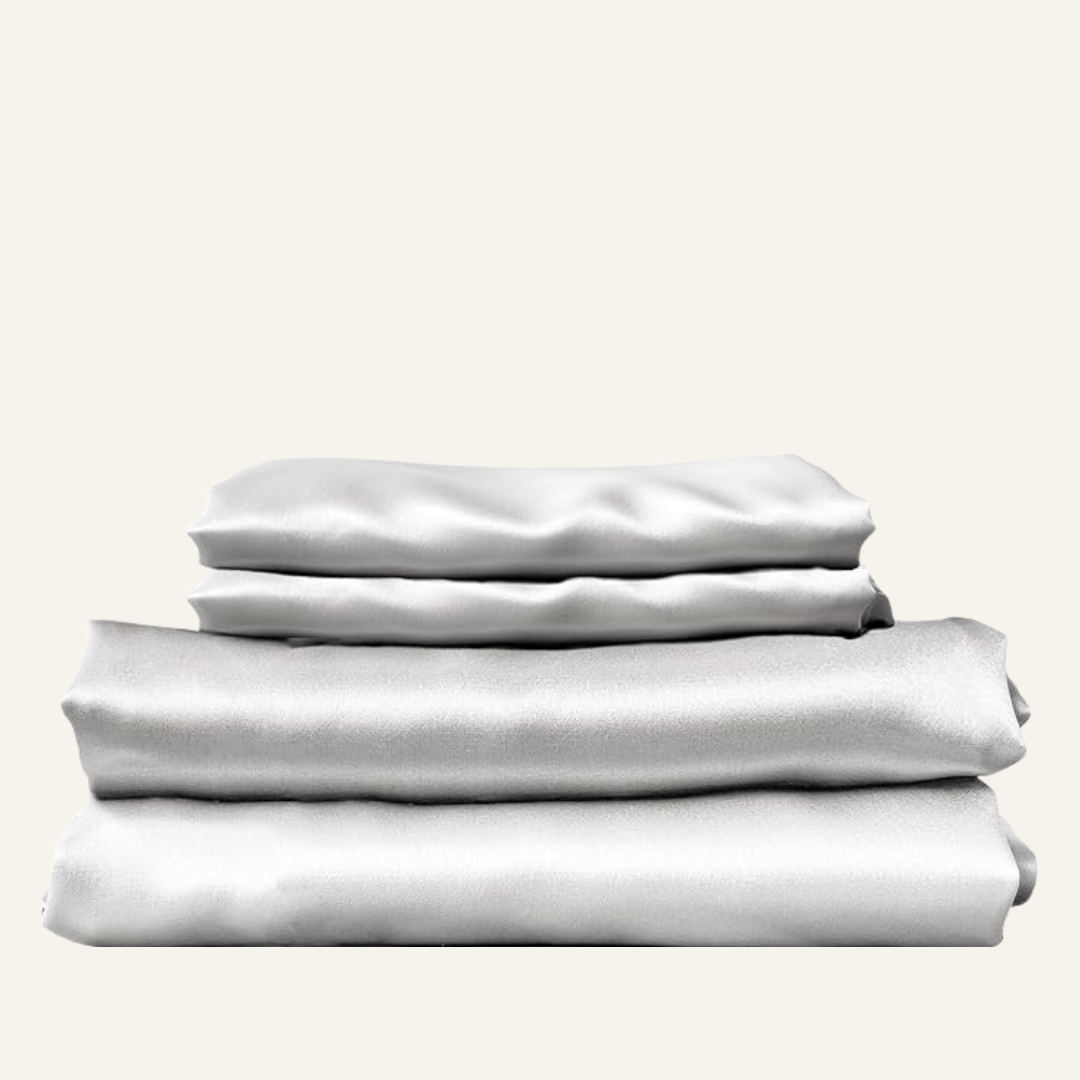 Silk Sheets Pure White Queen