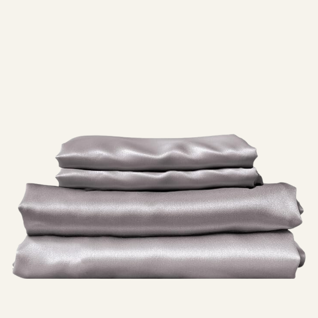 Silk Sheets Silver Quartz Queen