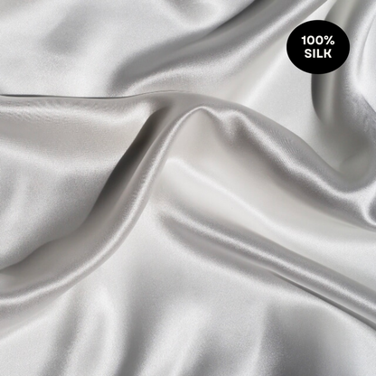 Silk Sleep Set Pure White & Midnight Black
