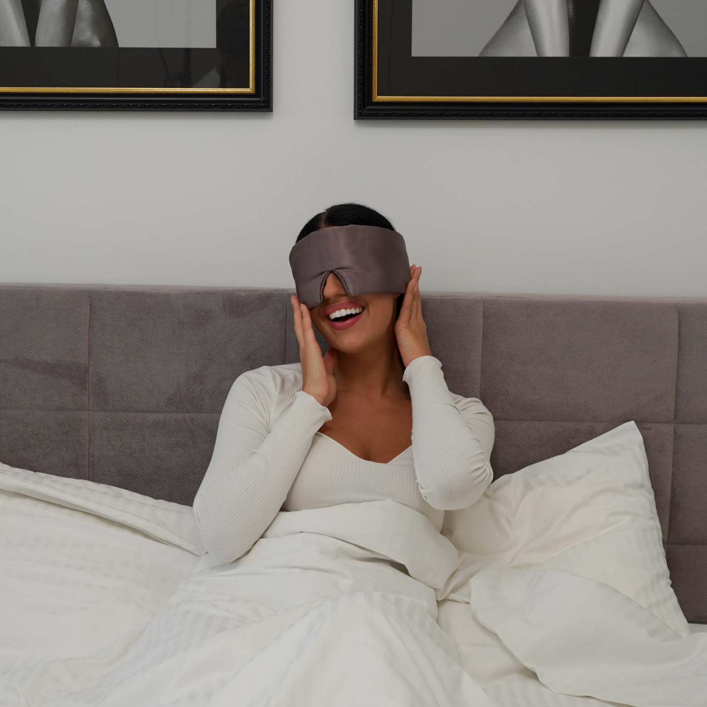 Silk Sleep Mask Cloud Deep Mauve