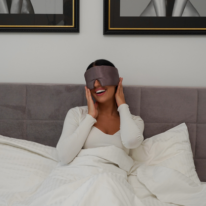Silk Sleep Mask Cloud Deep Mauve