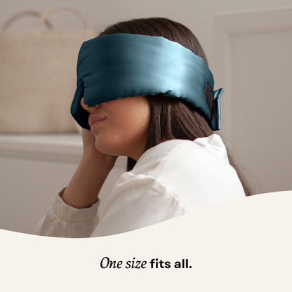 Silk Sleep Mask Cloud Midnight Blue
