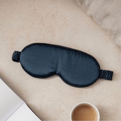Silk Sleep Mask 3D Contour Midnight Blue