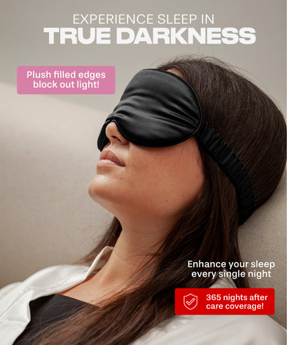 SUNDAYSILKS™ | 3D Contour Eye Mask | Midnight Black