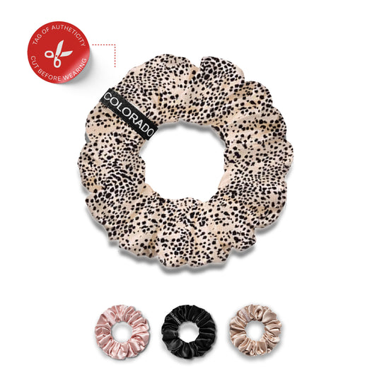 SCRUNCHIE - Silk Scrunchie, Leopard